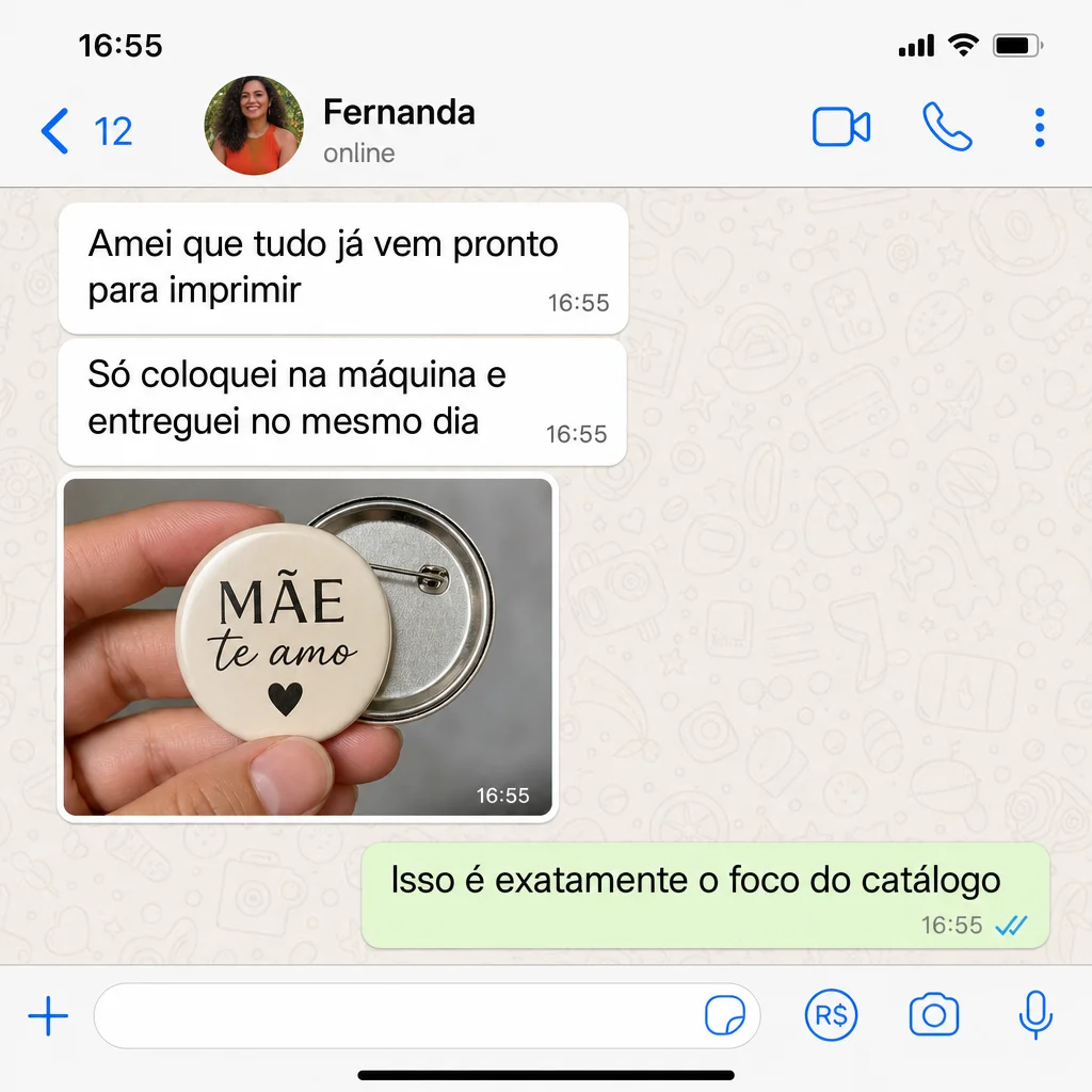 Depoimento de Fernanda no WhatsApp