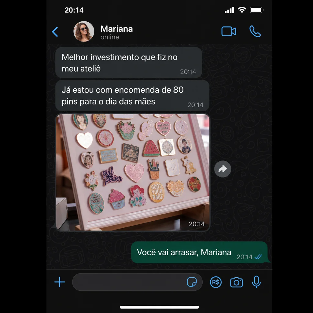 Depoimento de Mariana no WhatsApp